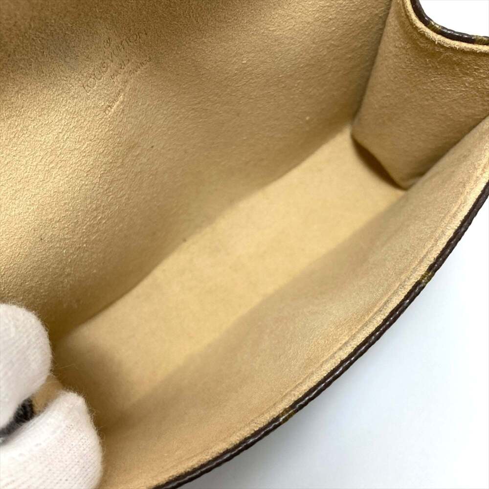 LOUIS VUITTON Authentic Brown Monogram Canvas Pochette Hobo Bag - Picture 6 of 11